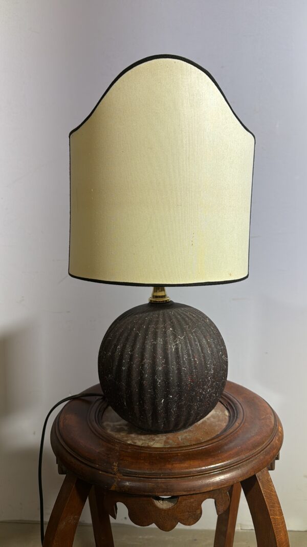 Lampada in ceramica vintage anni '70, h44 cm